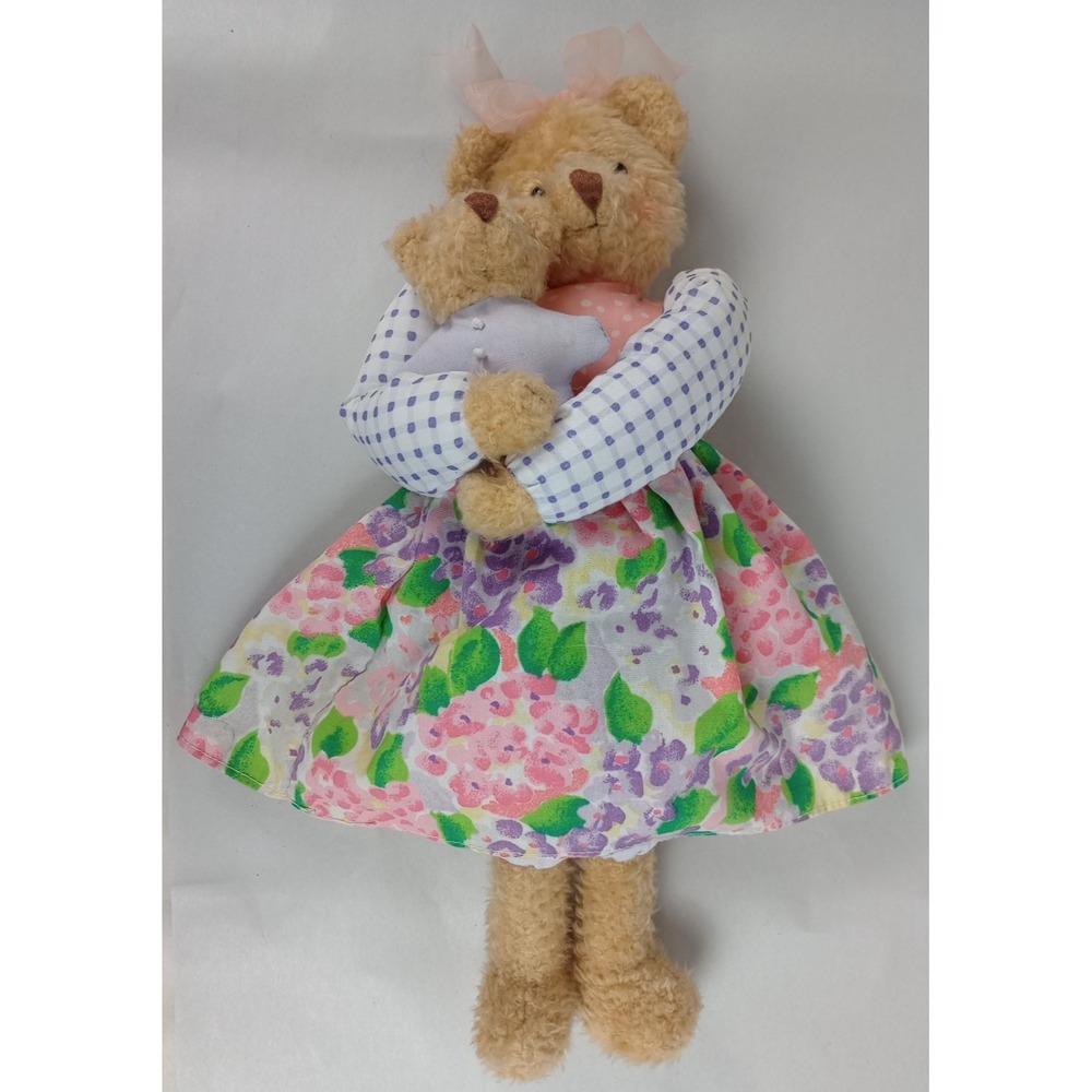 VTG Hallmark Hyacinth and Cuddlesworth Mama and Baby Teddy Bear Plush Set - Picture 1 of 6